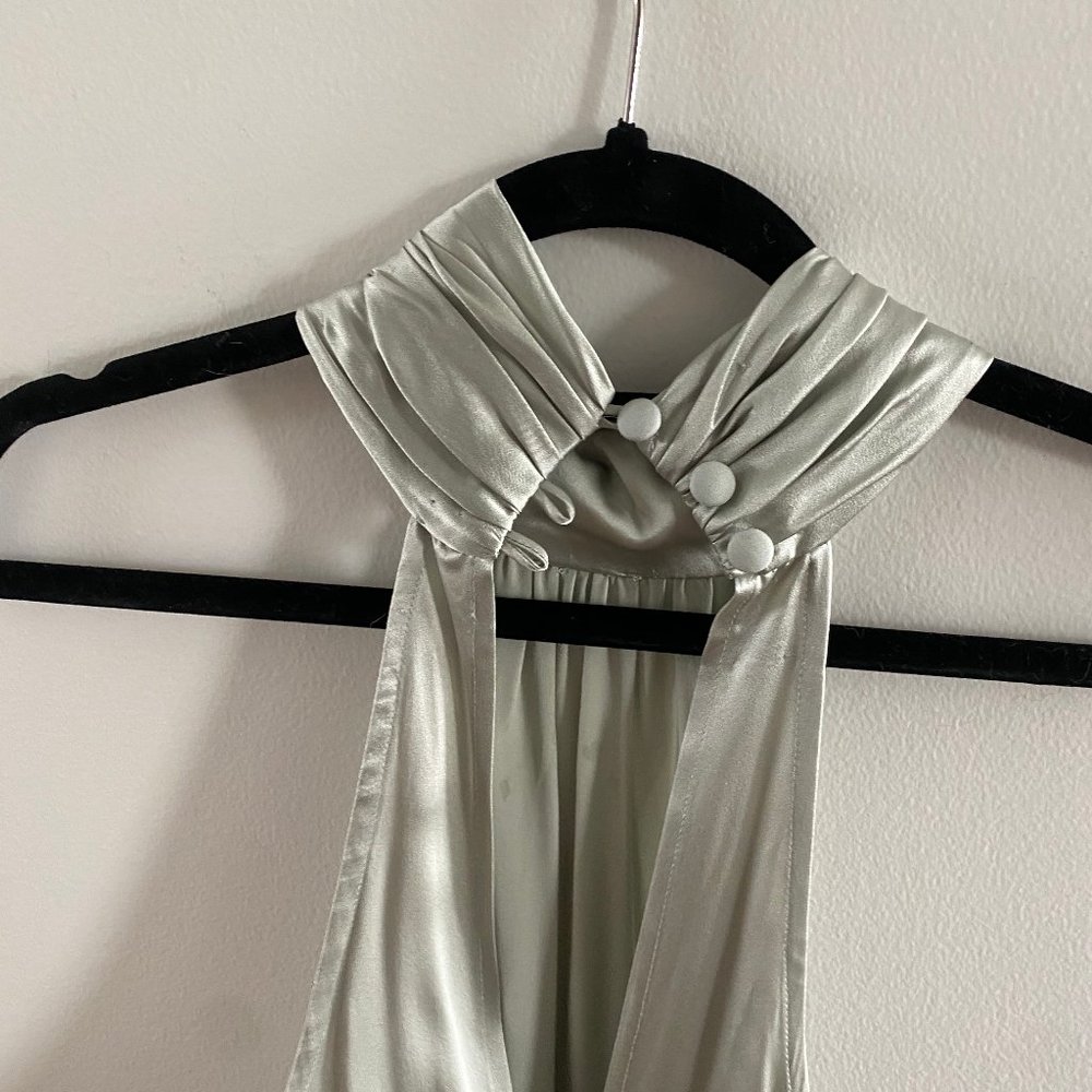 Custom Renee Gown - SIZE 2 / Capri Blue / Shiny - Picture 8 of 9